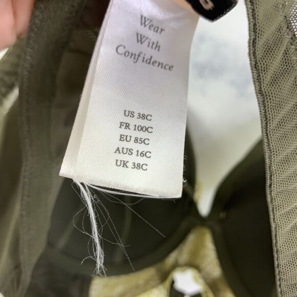 Playful Promises Bra y2k Gabi Fresh Lace 38C Balcony coquette Green romantic - Picture 2 of 11